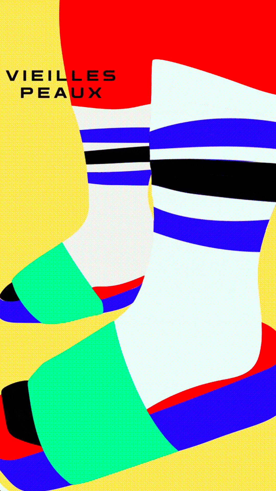 Animation illustration chaussette
